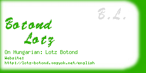 botond lotz business card